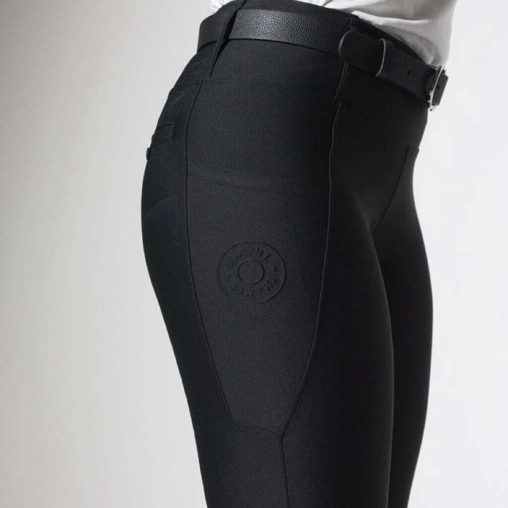 乗馬用レギンスキュロット 4WAYストレッチレギンス フルグリップ ネイビー/ブラック Thames