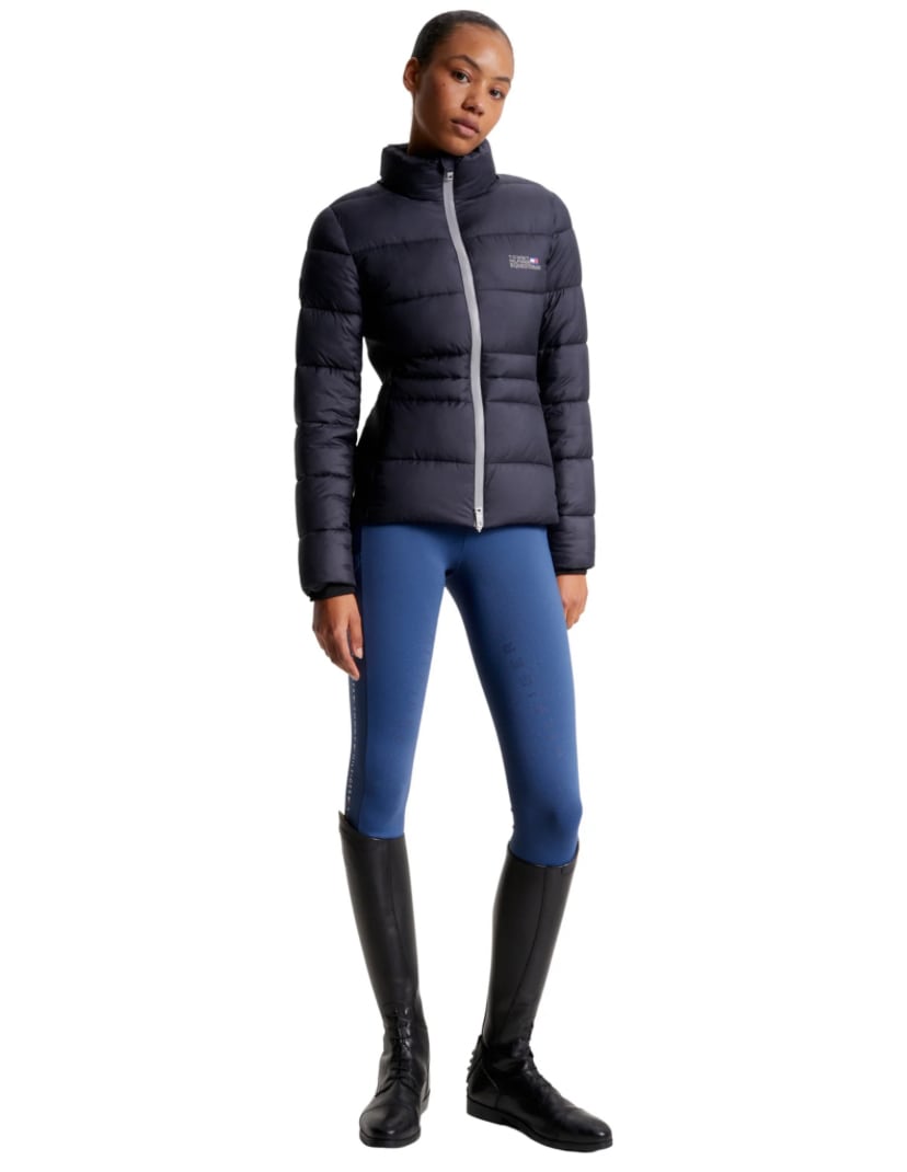Women's Tommy Hilfiger Equestrian Down Riding Jacket Navy/Silver