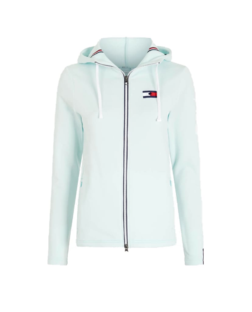 Women's Tommy Hilfiger Equestrian Riding Parka Dark Blue/Clear Mint/Camel
