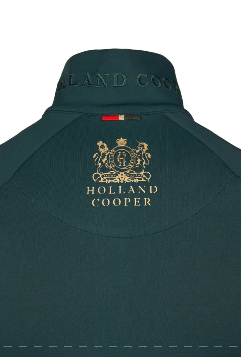 レディース乗馬用トップス 長袖 ペトロールグリーン Holland Cooper