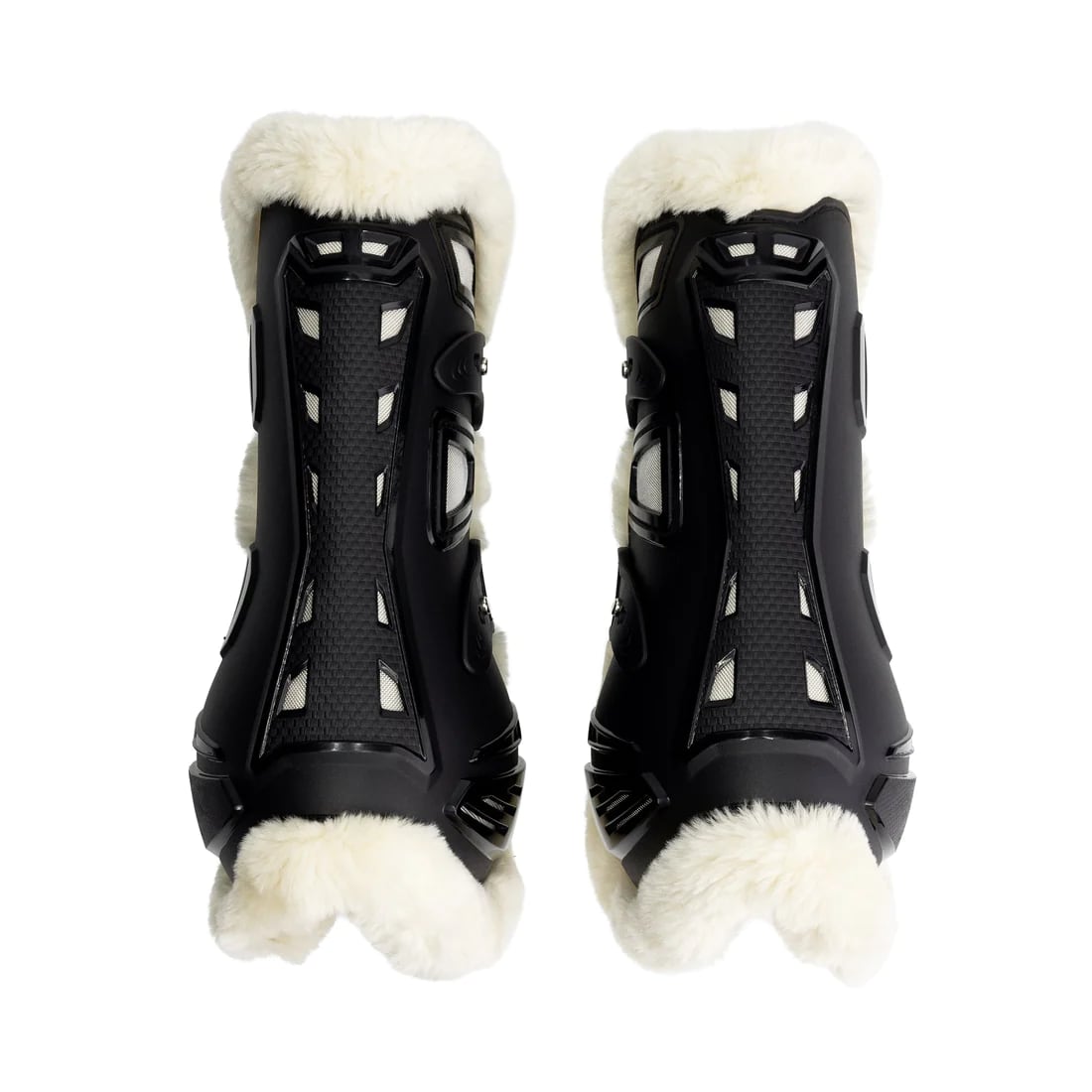 Furry Airflex Protectors for Front and Rear Legs Black Mrs Ros Equestrian