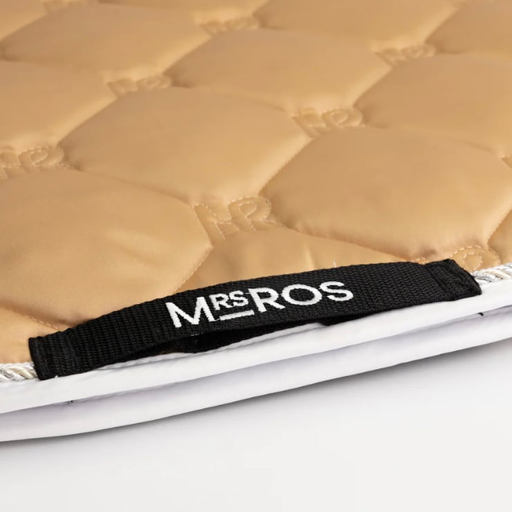 Diamond Quilted Saddle Pad, Quick Drying Material, Racecourse Bib Number, Mrs Ros Equestrian