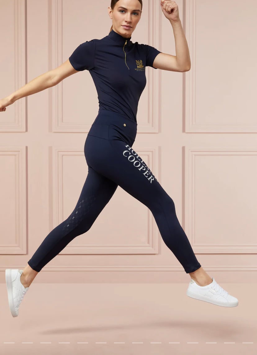 Holland Cooper Women's Summer Riding Leggings Culottes High Waist Knee Grip