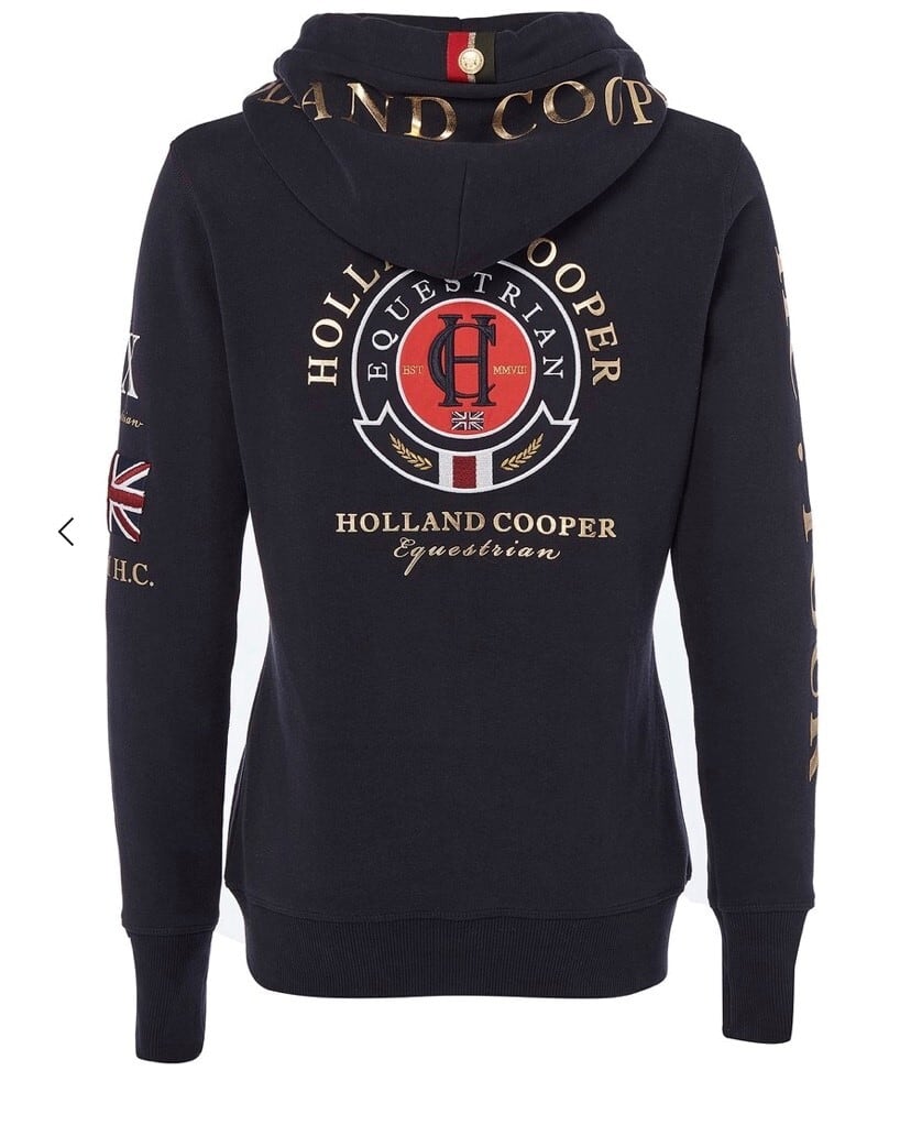 Holland Cooper Unisex Horse Riding Sweatshirt Hoodie with Fleece Lining