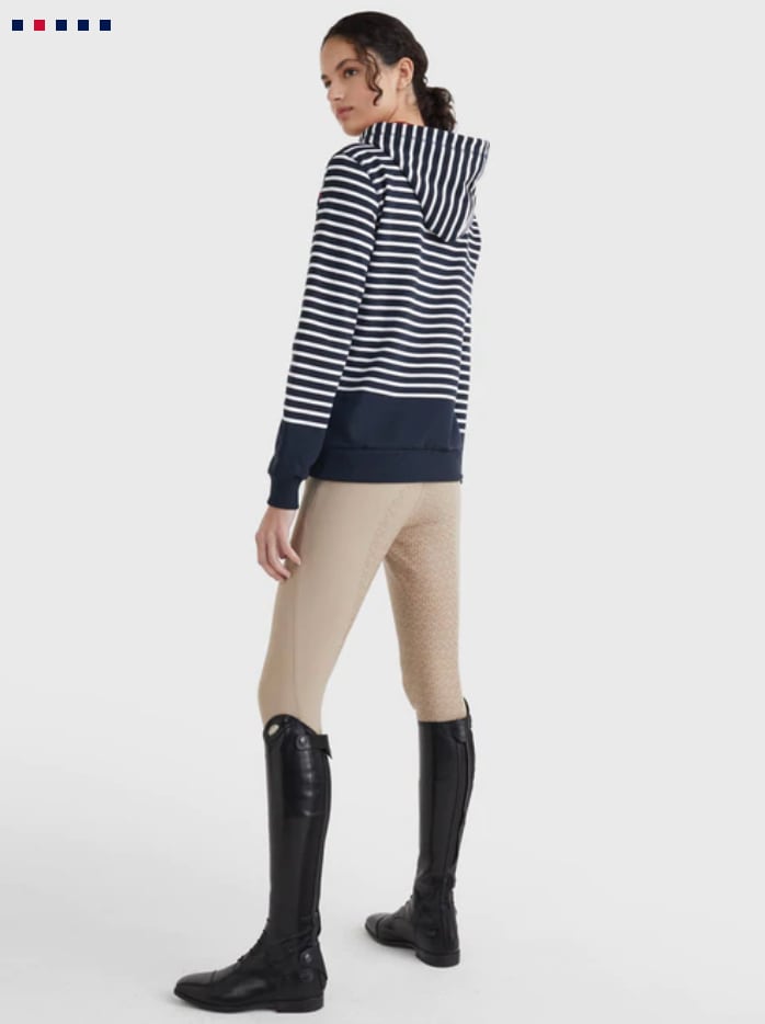 Women's Tommy Hilfiger Equestrian Sweatshirt with Stripes