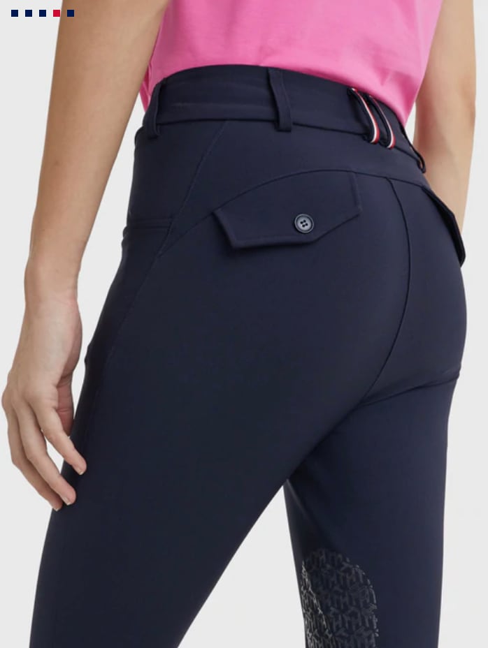オールシーズンキュロット ニーグリップ レディース Tommy Hilfiger Equestrian ネイビー/ベージュ