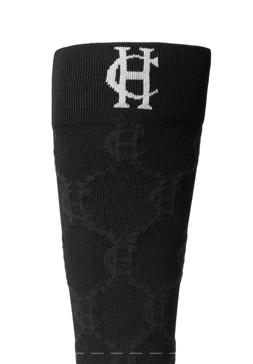 乗馬用ソックス ストレッチ素材 Holland Cooper レディース ネイビー/ブラック