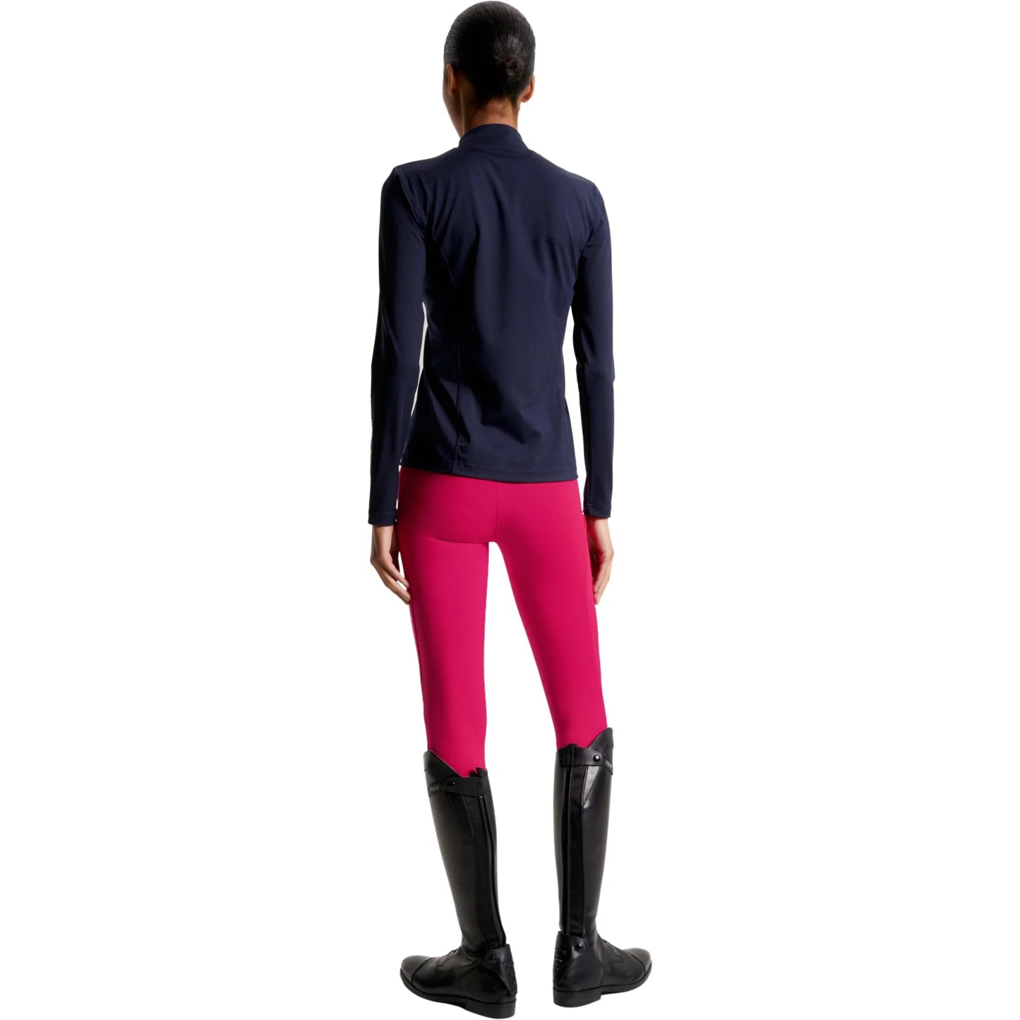 Women's Tommy Hilfiger Equestrian Long Sleeve Riding Top Navy, Pink, Indigo Blue