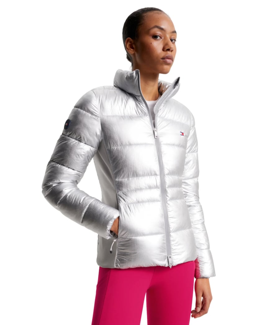 Women's Tommy Hilfiger Equestrian Down Riding Jacket Navy/Silver