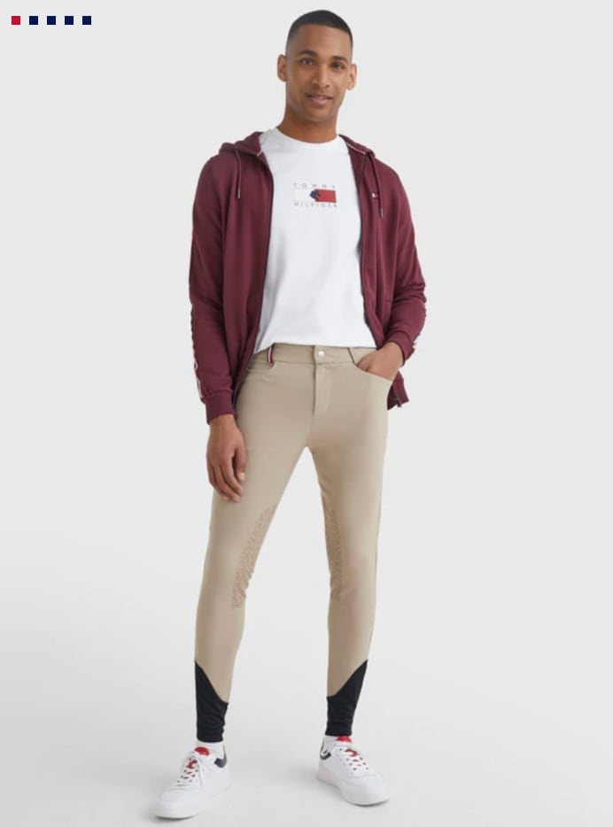 ニーグリップキュロット メンズ Tommy Hilfiger Equestrian ネイビー/ベージュ