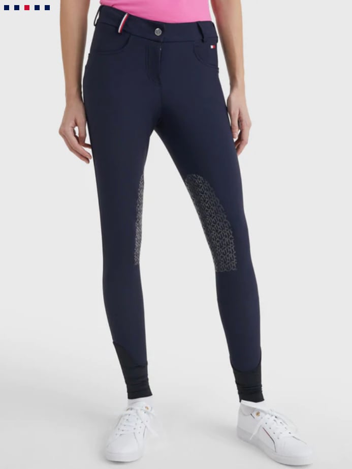 オールシーズンキュロット ニーグリップ レディース Tommy Hilfiger Equestrian ネイビー/ベージュ