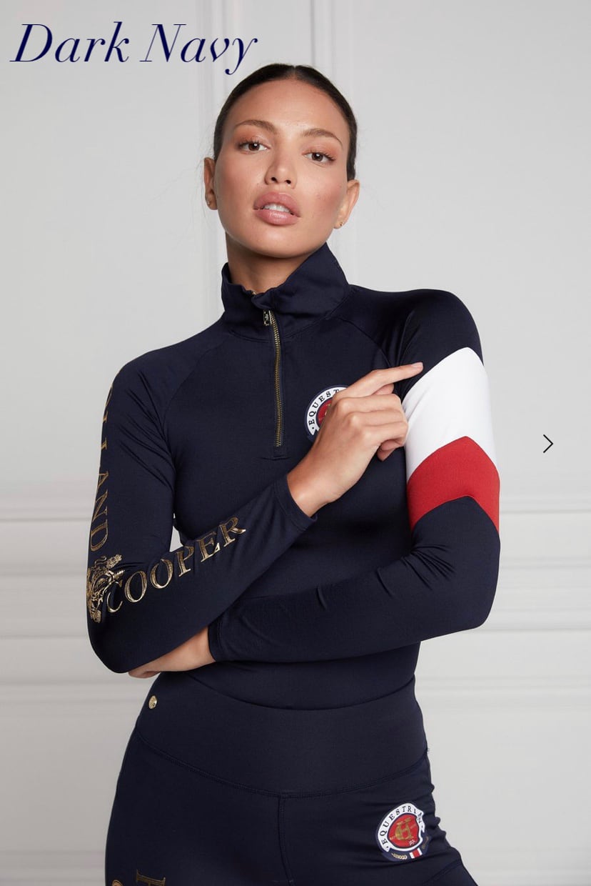 レディース乗馬用トップス 長袖 Holland Cooper ダークネイビー・ブラック