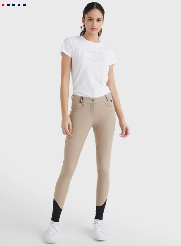 オールシーズンキュロット ニーグリップ レディース Tommy Hilfiger Equestrian ネイビー/ベージュ