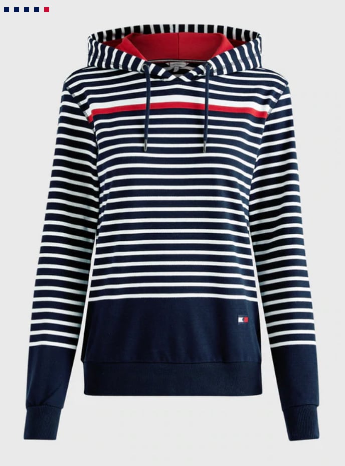 Women's Tommy Hilfiger Equestrian Sweatshirt with Stripes