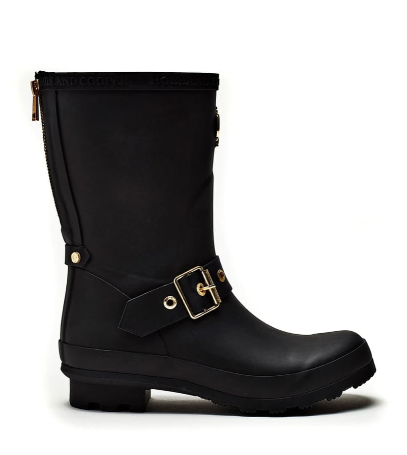 Holland Cooper Rain Boots Matte Black Women's