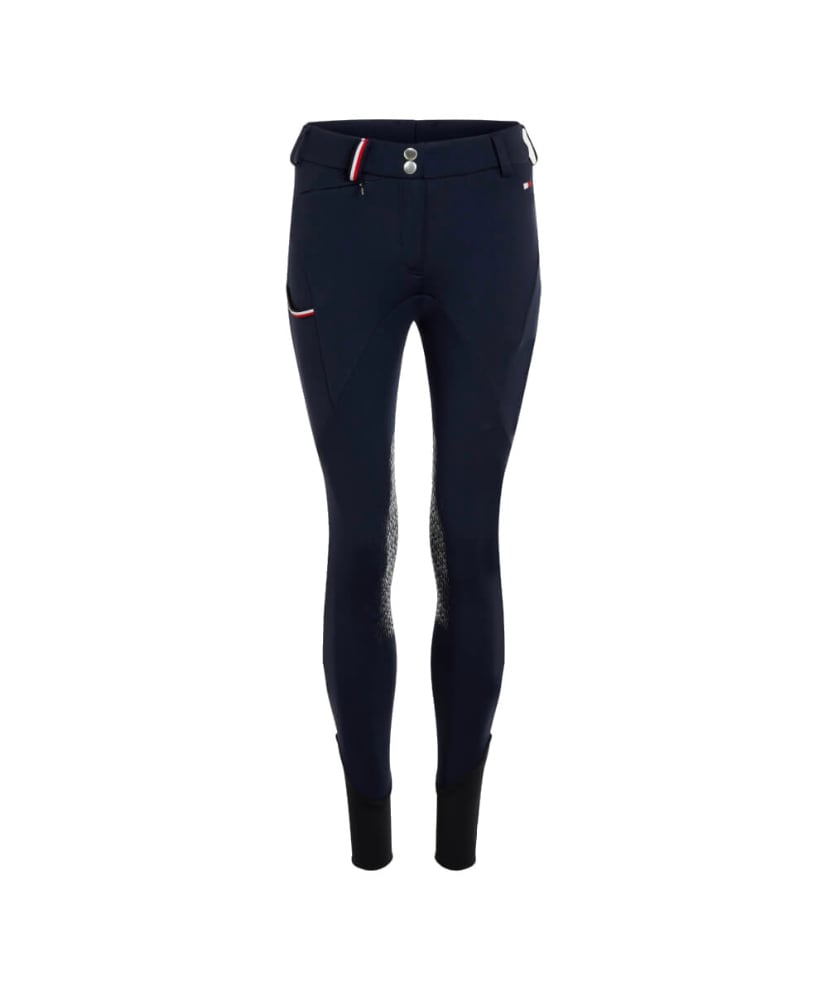 Riding Culottes Knee Grip Women's Tommy Hilfiger Equestrian Dark Blue/White