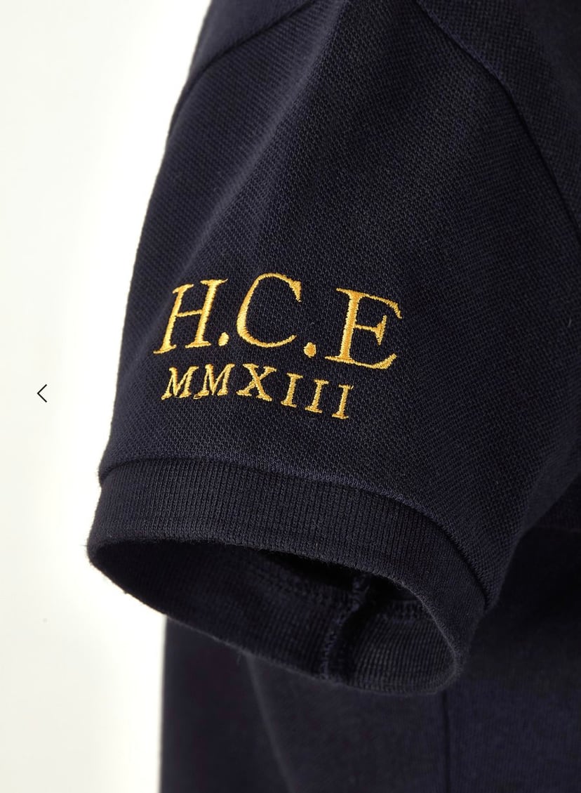 乗馬用レディースポロシャツ Holland Cooper ダークネイビー・ホワイト