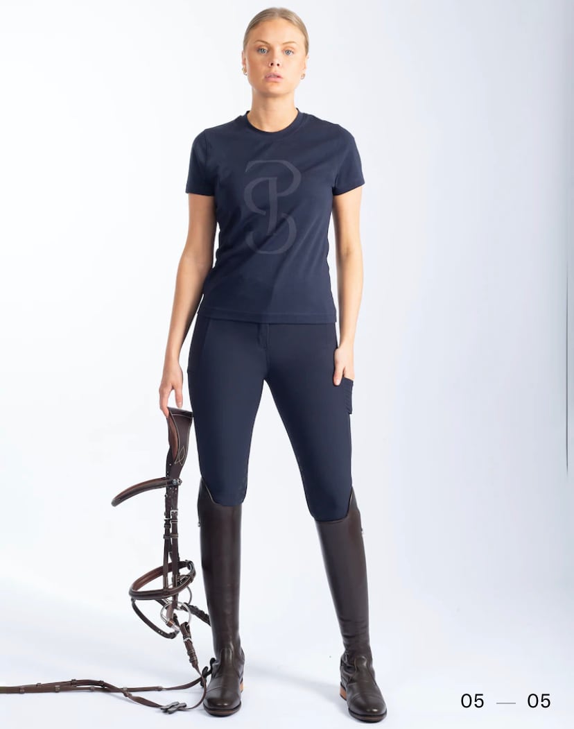 乗馬用コットンTシャツ 半袖 レディース 2022AWコレクション Ps of Sweden