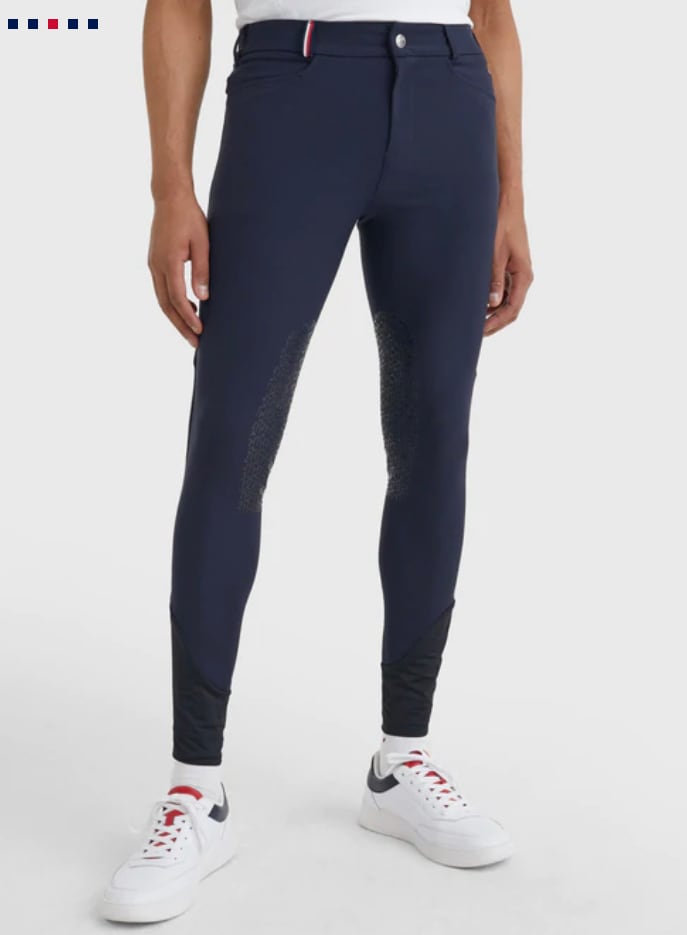 ニーグリップキュロット メンズ Tommy Hilfiger Equestrian ネイビー/ベージュ