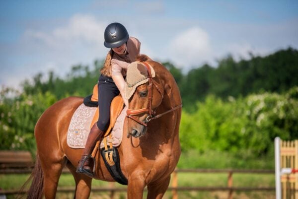 フラワーレースサドルパッド ベージュ 馬場用 障害用 ゼッケン