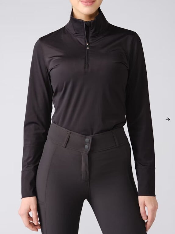 Technical Lighting Top Black Long Sleeve Women's PS of Sweden New 2023