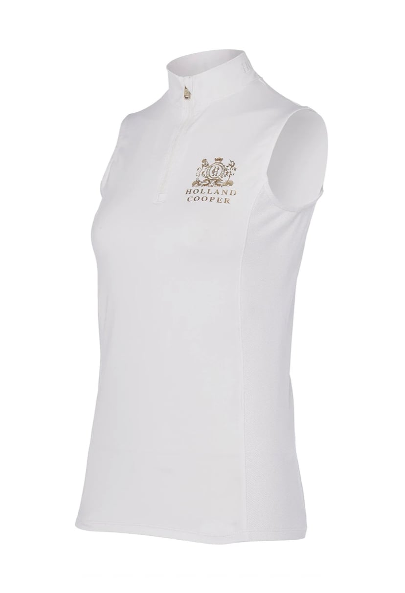 Women's Holland Cooper Sleeveless Athletic Shirt White