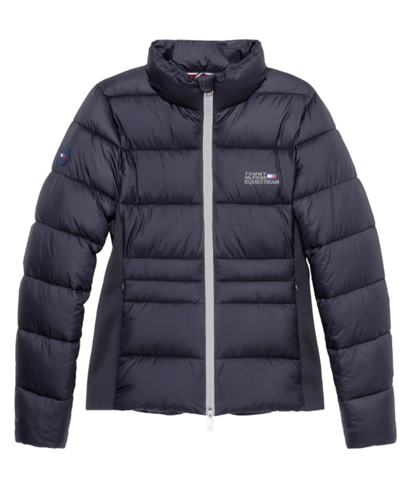 Women's Tommy Hilfiger Equestrian Down Riding Jacket Navy/Silver