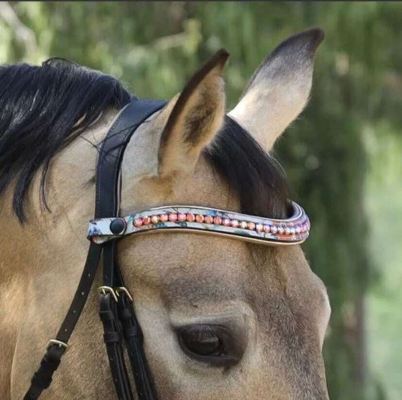 スワロフスキー額革 トロピカル花柄 Halter ego フルサイズ