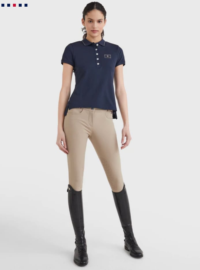 乗馬用ポロシャツ クリスタルロゴ レディース Tommy Hilfiger Equestrian