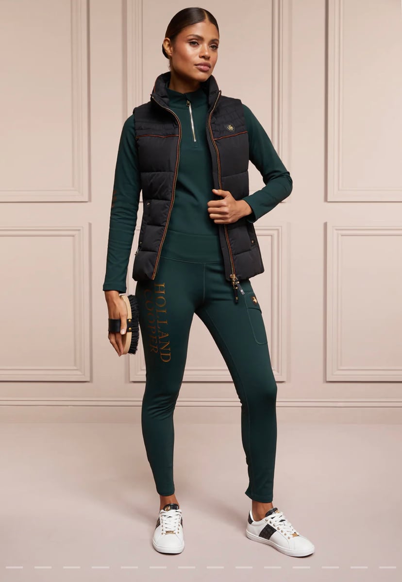 Holland Cooper Women's Winter Leggings Culottes, Full Grip, Fleece Lining
