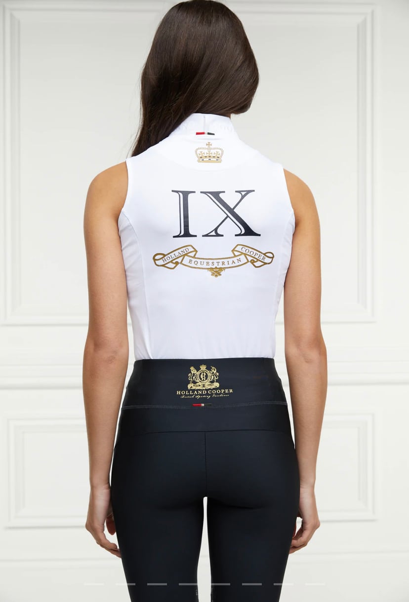 Women's Holland Cooper Sleeveless Athletic Shirt White