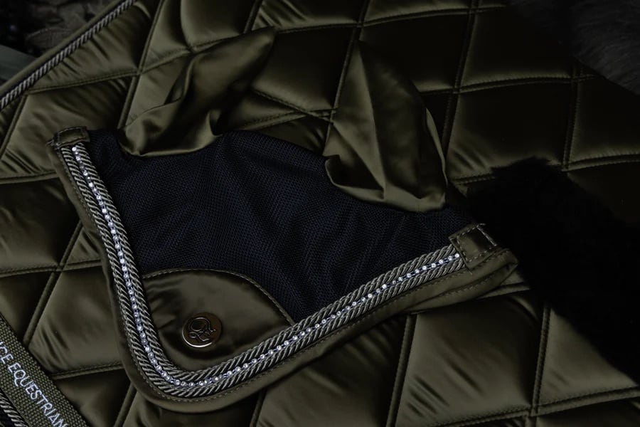 Crystal Ear Net Black, Navy, Khaki, Grey Eloquence Equestrian