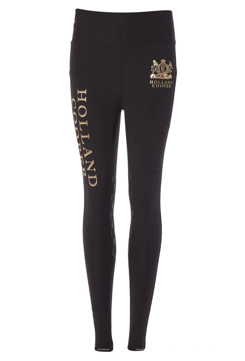 Holland Cooper Women's Summer Riding Leggings Culottes High Waist Knee Grip