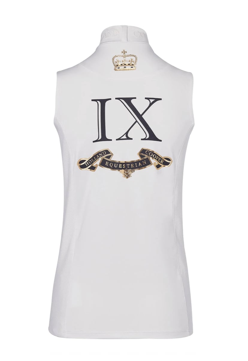 Women's Holland Cooper Sleeveless Athletic Shirt White