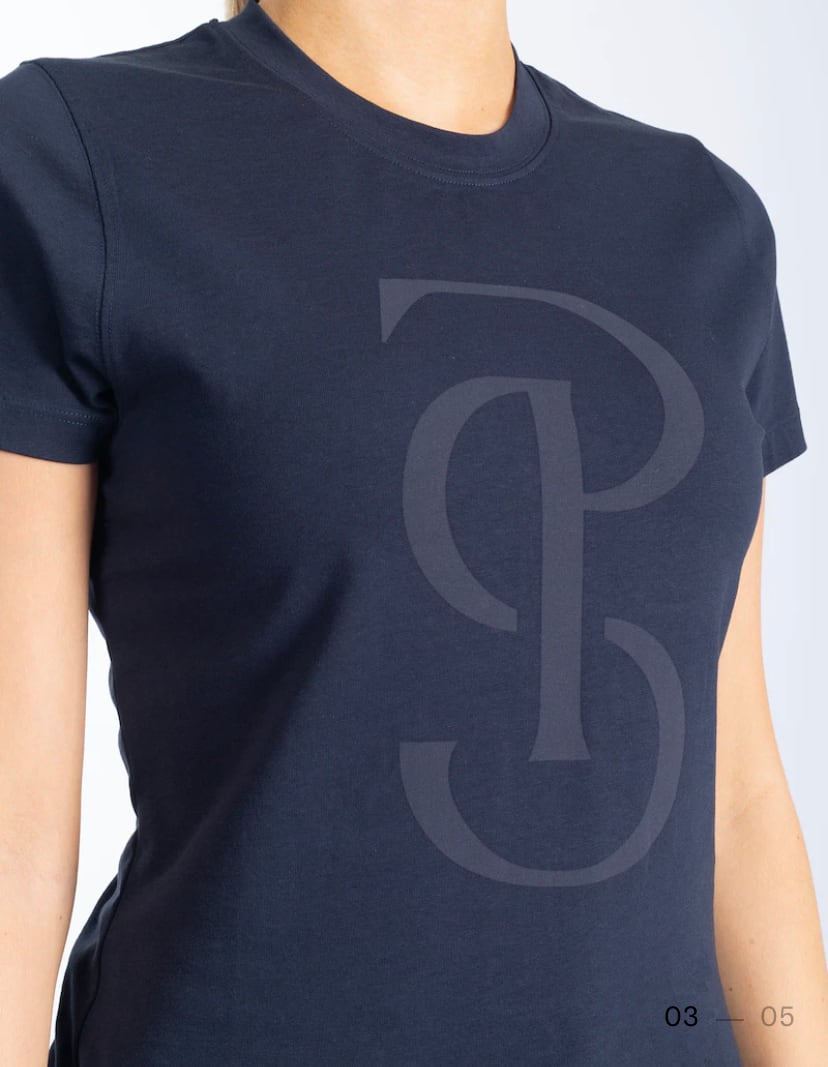 乗馬用コットンTシャツ 半袖 レディース 2022AWコレクション Ps of Sweden