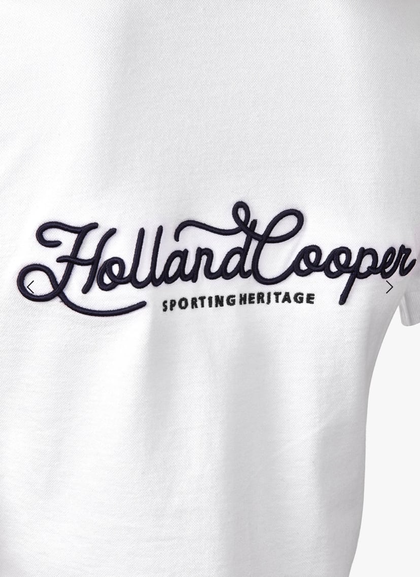 乗馬用レディースポロシャツ Holland Cooper ダークネイビー・ホワイト