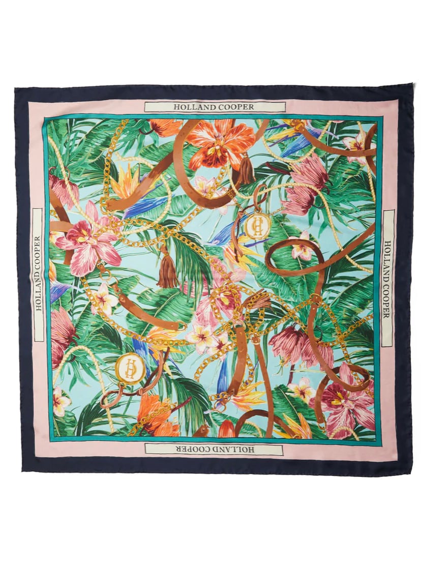 Premium Pure Silk Scarf St. Lucia Women's Holland Cooper