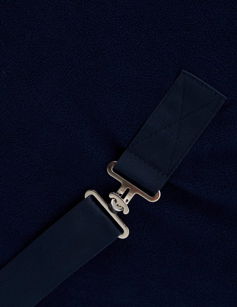 フリース馬着 ネイビー Tommy Hillfiger Equestrian フリースラグ 化粧馬着