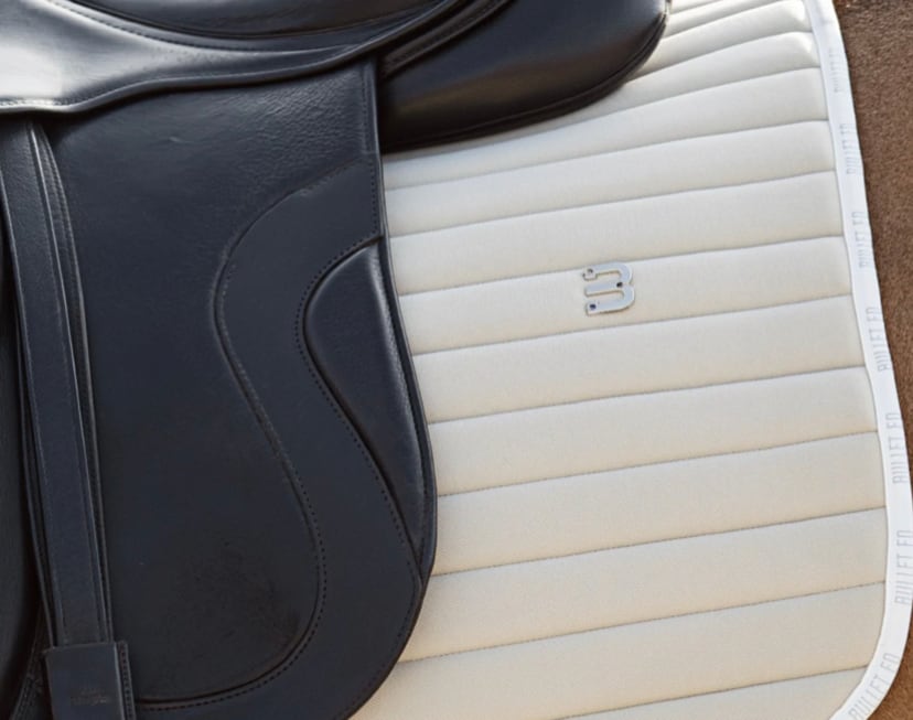 速乾サドルパッド 馬場用ゼッケン Bullet Equestrian design フル