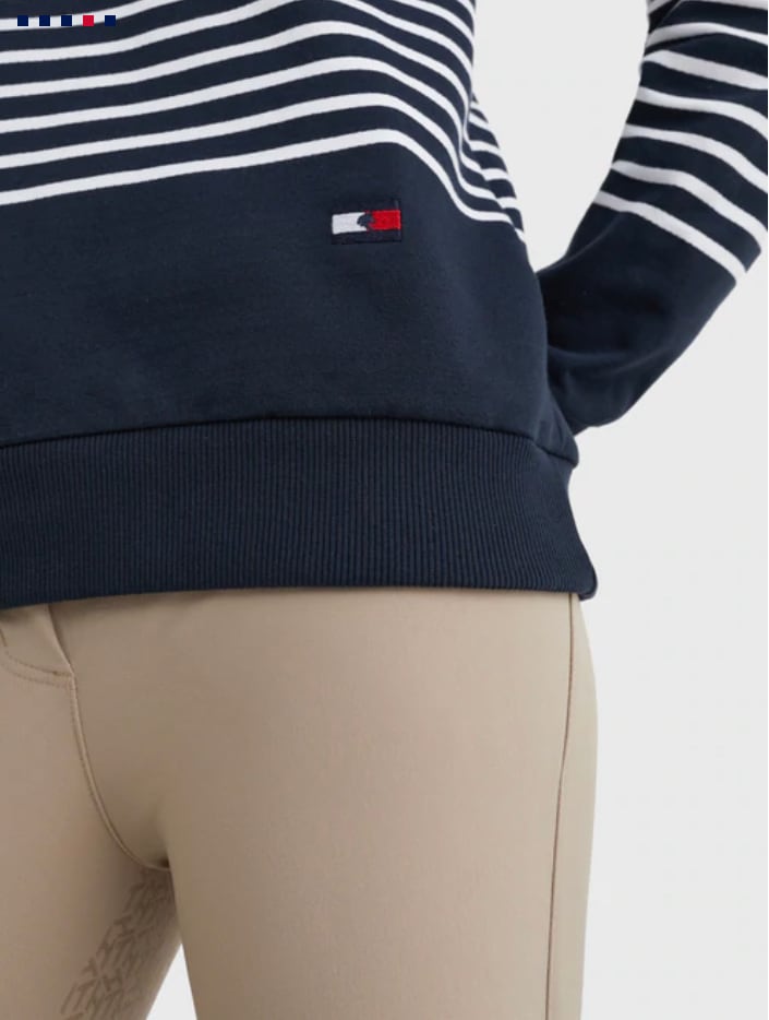 Women's Tommy Hilfiger Equestrian Sweatshirt with Stripes