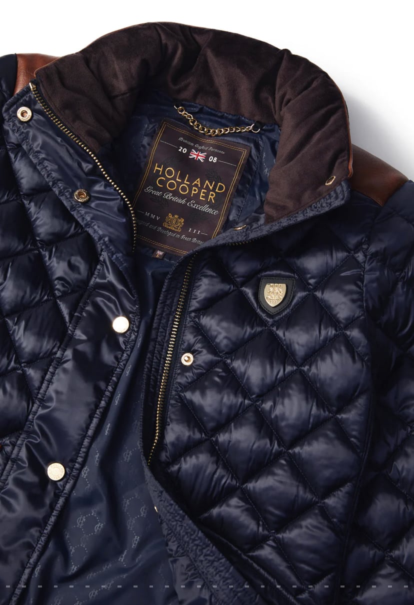 キルテッドダウンジャケット Holland Cooper レディース 乗馬用ジャケット