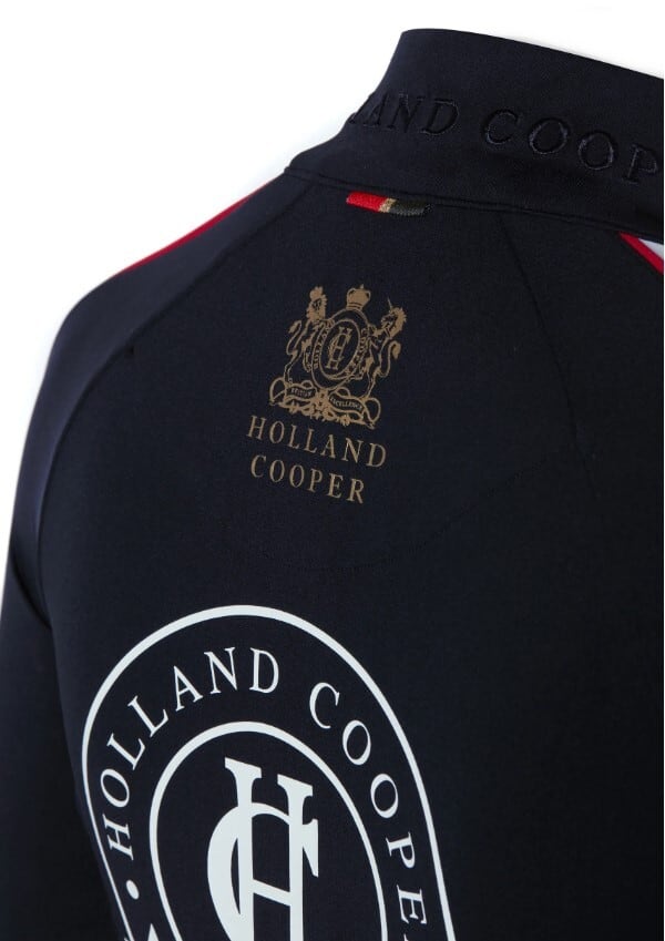 乗馬用ストレッチトップス ブラック ダークネイビー レディース Holland Cooper