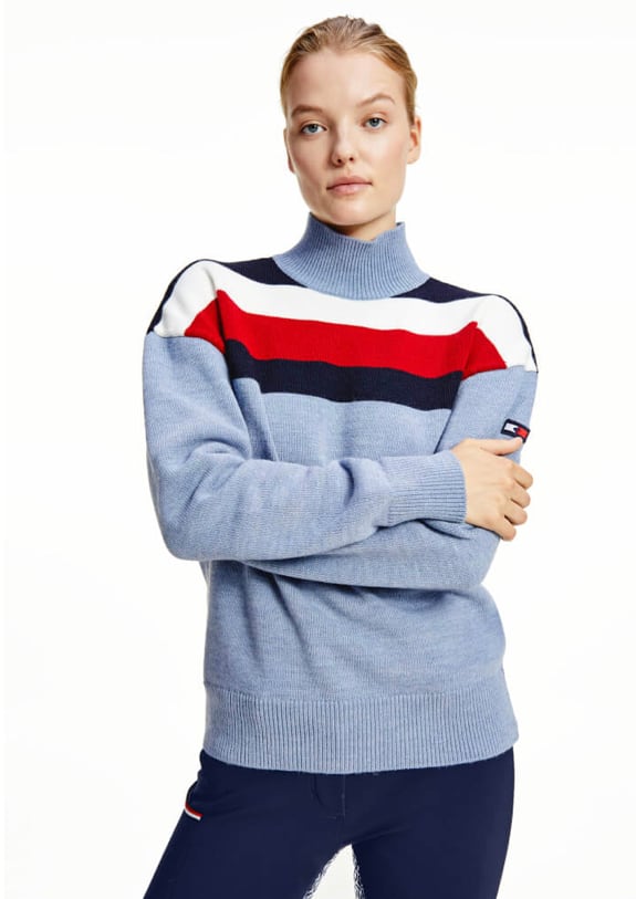 Women's Tommy Hilfiger Equestrian Riding Sweater in Dark Blue Moonstone