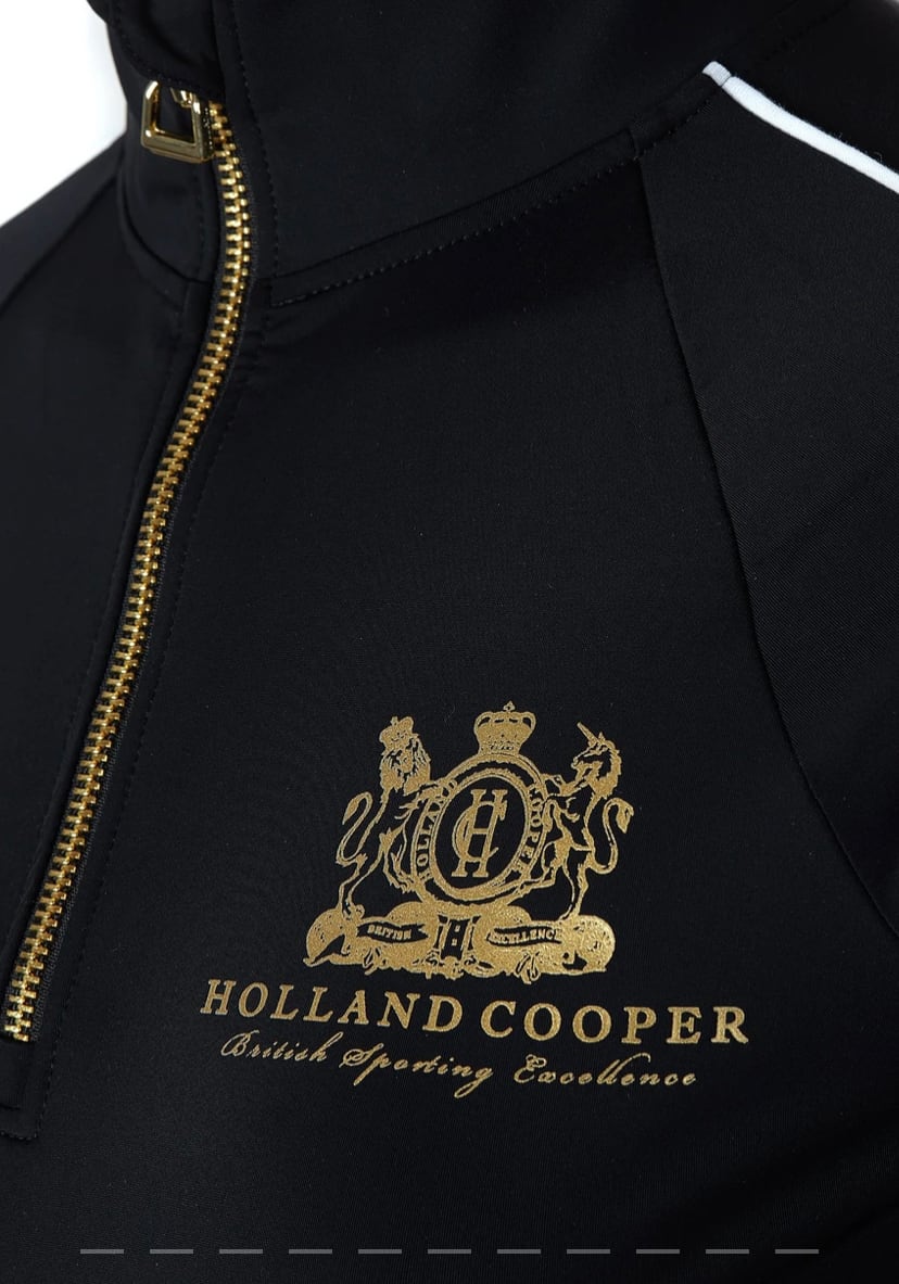 乗馬用トップス 長袖 Holland Cooper レディース ブラック モノグラム