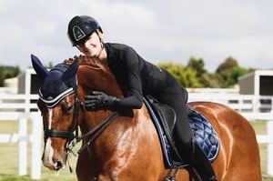 Crystal Ear Net Black, Navy, Khaki, Grey Eloquence Equestrian