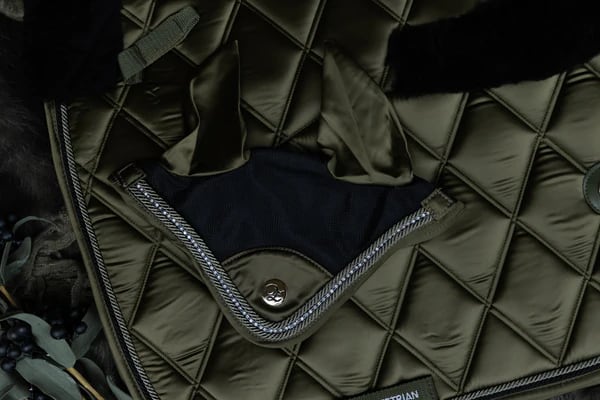 Crystal Ear Net Black, Navy, Khaki, Grey Eloquence Equestrian