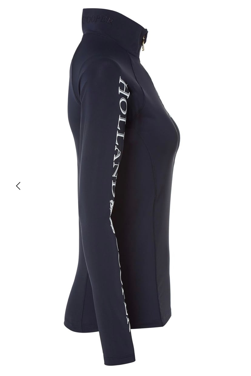 Women's Riding Top Long Sleeve Dark Navy Gold Burgundy Holland Cooper