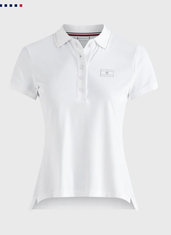 乗馬用ポロシャツ クリスタルロゴ レディース Tommy Hilfiger Equestrian