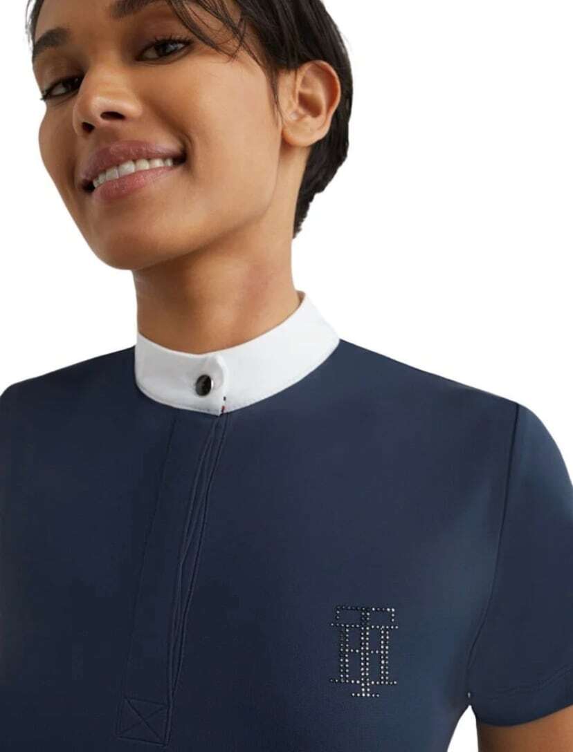 Fresh Air Competition Shirt Rhinestone Women's Tommy Hilfiger Equestrian Show Shirt