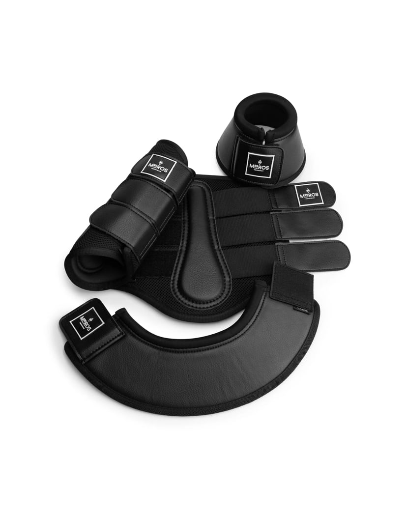 ネオプレーン軽量プロテクター 4本セット ブラック Mrs Ros Equestrian
